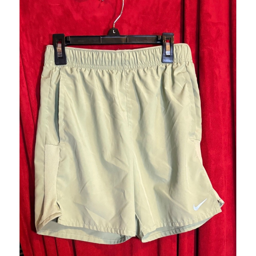 Nike Athletic Shorts Kids Medium Sage Green Good Dri-FIT Mesh Panel‎ Activewear